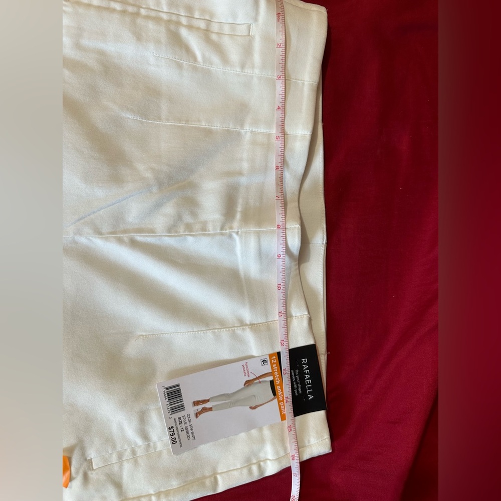 Pants for women Rafaella, color white size 12